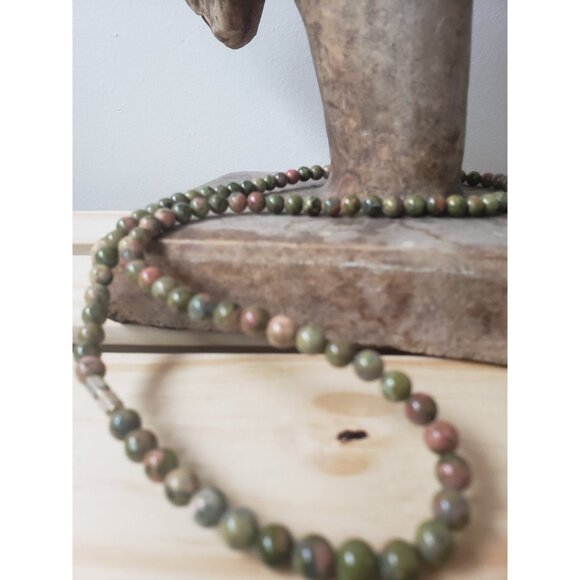 Polished Jasper Vintage Necklace Gemstone Necklace Wearing gemstones - Picture 9 of 10